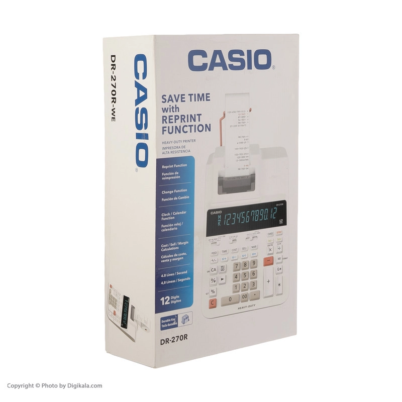 ماشین حساب کاسیو مدل DR-270R